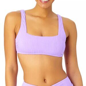 Salt + Cove Juniors' Ribbed Square-Neck Bikini Top NWT Sz S